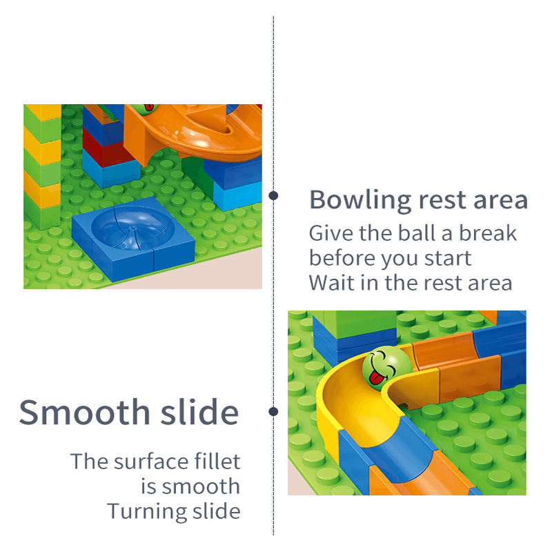 Marble Run Byggklossar – Kreativ Labyrint med Rutschkana och Kulbana för Barn – Pedagogisk Lek för Problemlösning och Fantasi