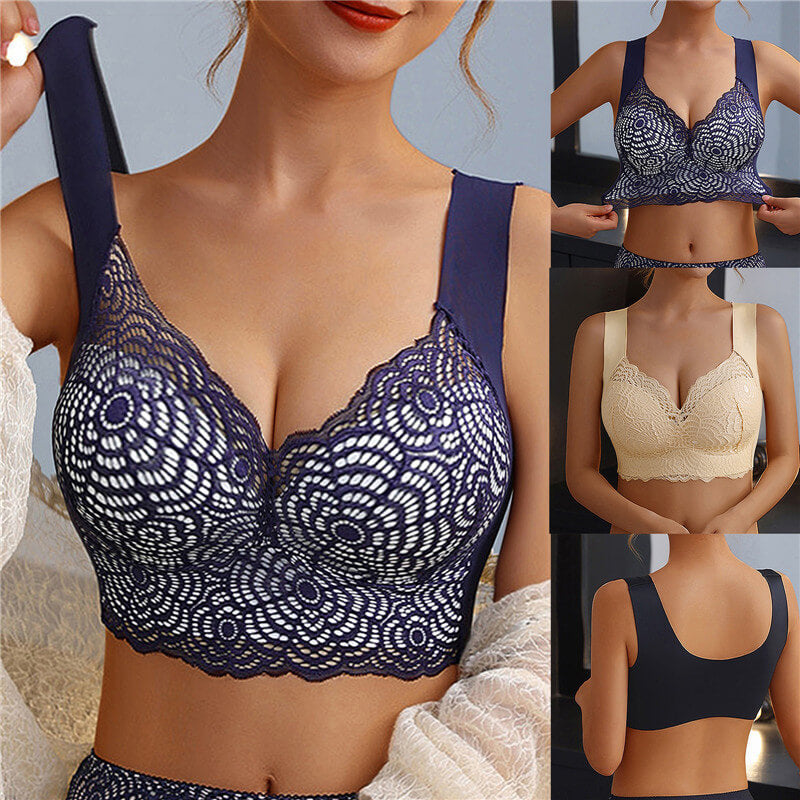 ComfortMax - Plus Size Sömlös BH för Kvinnor M-5XL - Trådlös Minimizer - Push Up