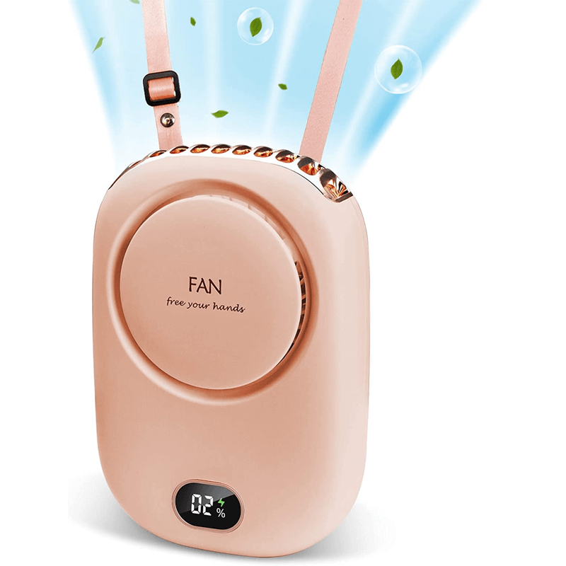 Mini-ventilateur de cou portable à suspendre, 2000 mAh