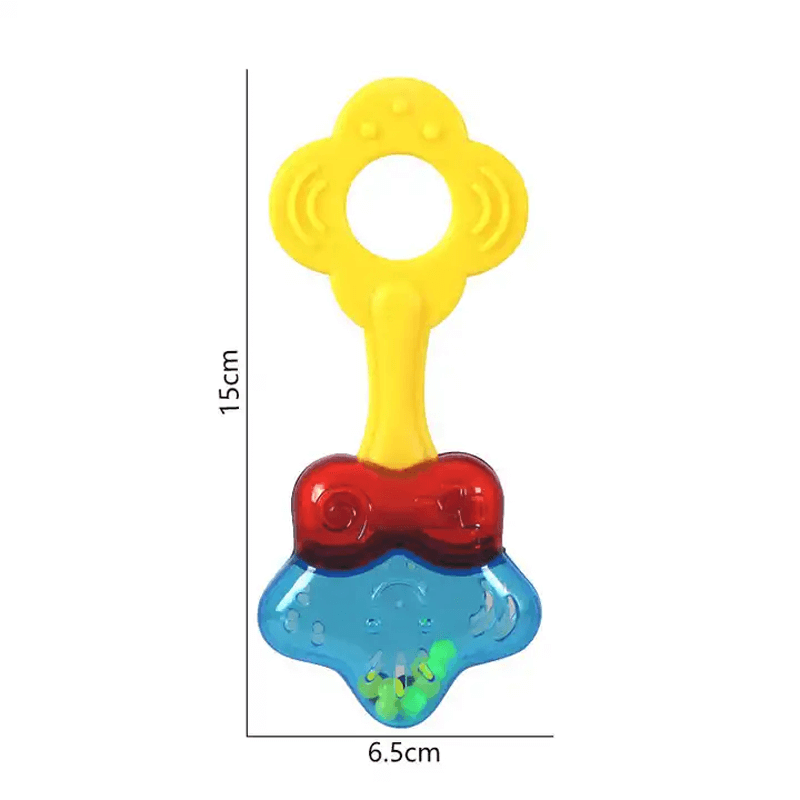 Tandvänlig Babyleksak – Silikon Rassel och Tugga-bit