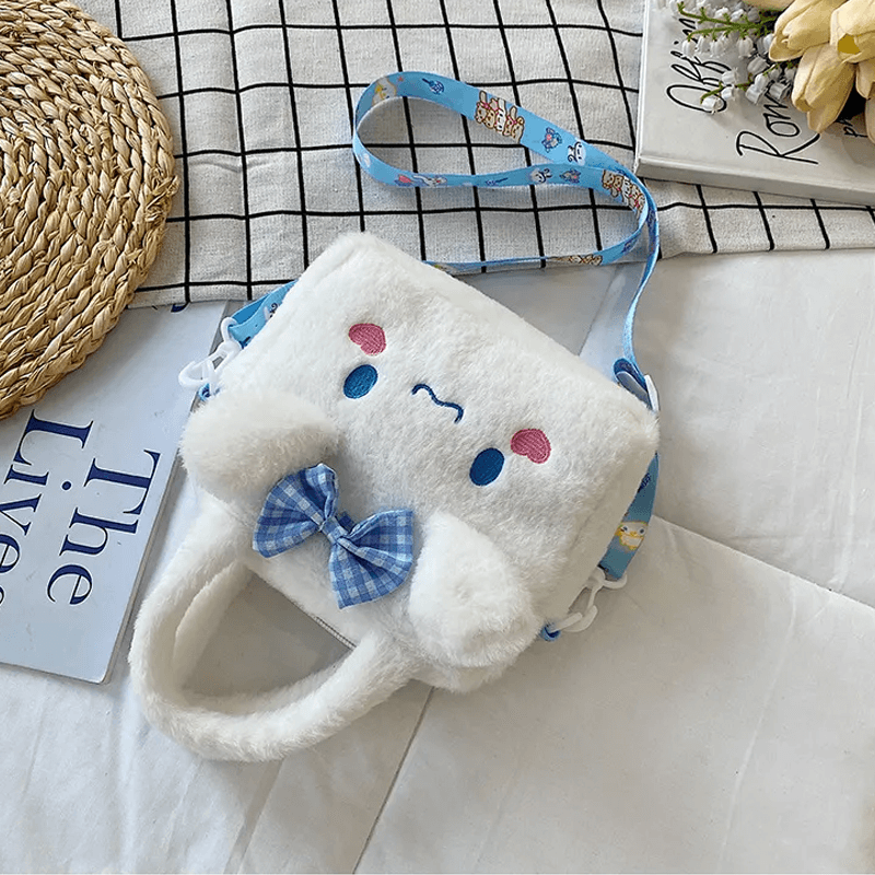 Sanrio Plyschväska – Bedårande Handväska med Cinnamoroll, Melody & Kuromi