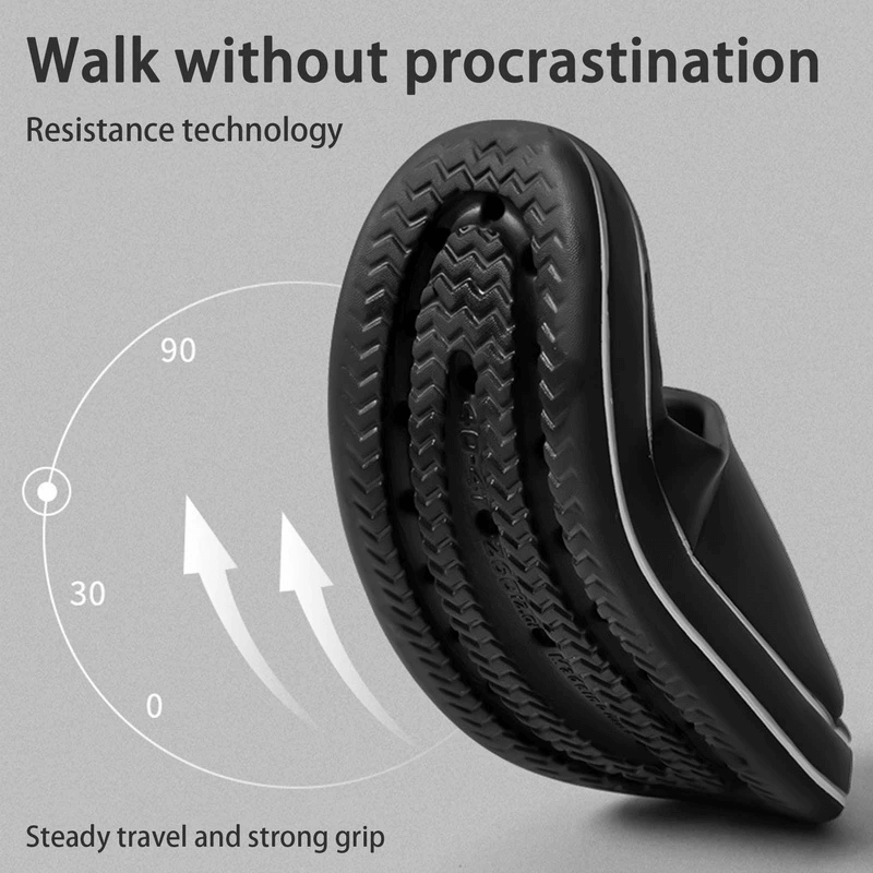 Vakre tøfler med tykke såler