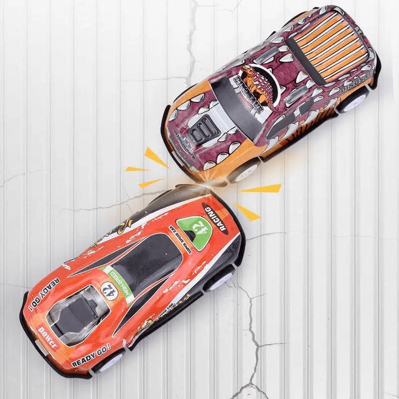 Barnens Mini Racingbilar Set – Robust Konstruktion och Återfjädring