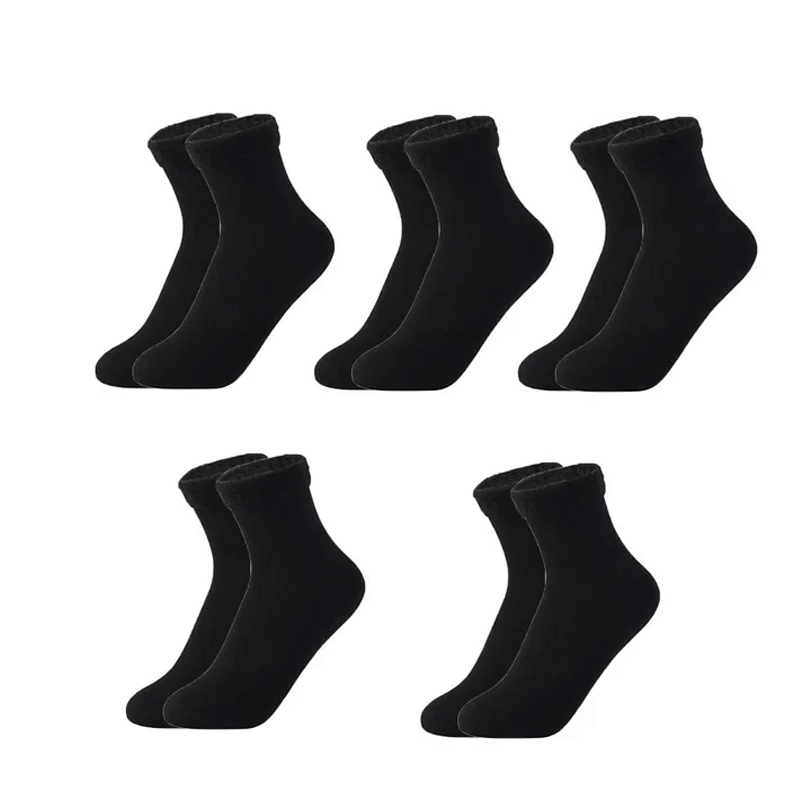 Chaussettes d'hiver douces en velours