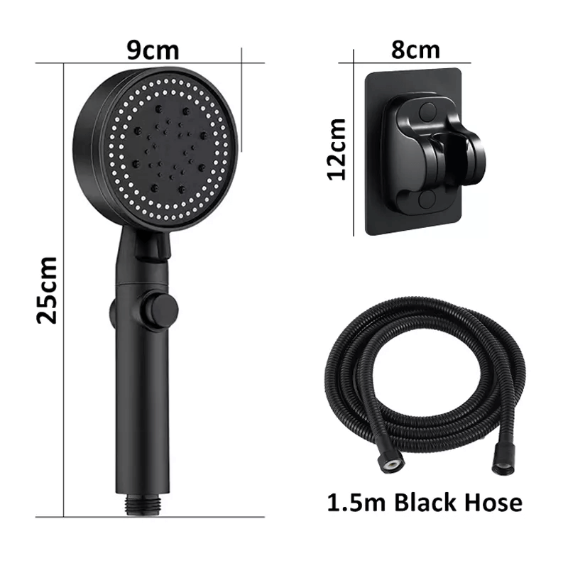 HydroFlow - Pommeau de douche réglable avec 5 modes de jet et une forte pression d'eau