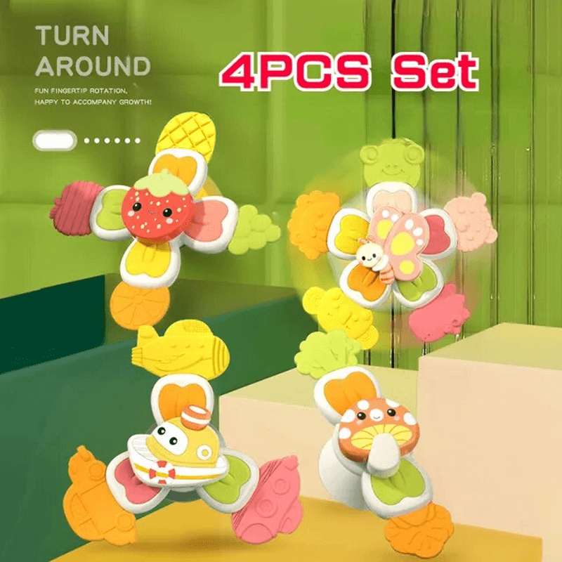 Baby Spinner Toys med Sugeffekt – Stimulerar Sensorisk och Kognitiv Utveckling