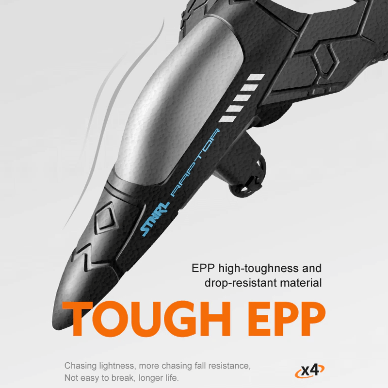 RC Stridsflygplan i Tåligt EPP Skum med LED-ljus | Fjärrstyrt Flygplan 2.4GHz för Nybörjare & Barn – Modellflyg med 360° Loop & Lång Flygtid