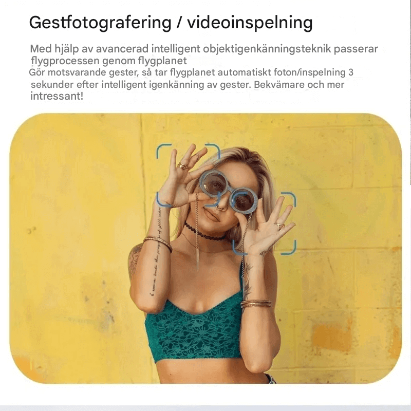 Mini Fjärrkontrollerad Drönare med 4K Kamera – Hopfällbar & Stabil Flygning