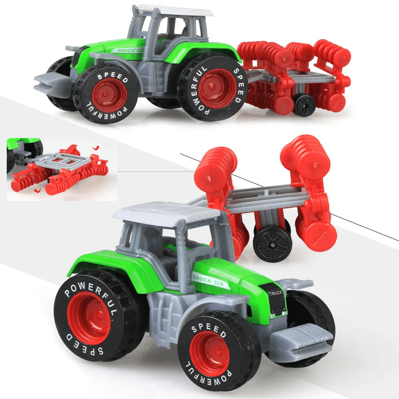 Pedagogisk Jordbruksbil Leksak – Icke-Giftigt Material, Kreativ Lek