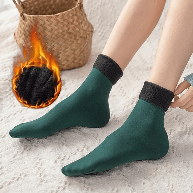 Chaussettes d'hiver douces en velours