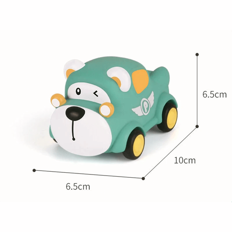 Mini Dragbakningsbil för Småbarn – Gummibilsdesign och Utbildande Lek