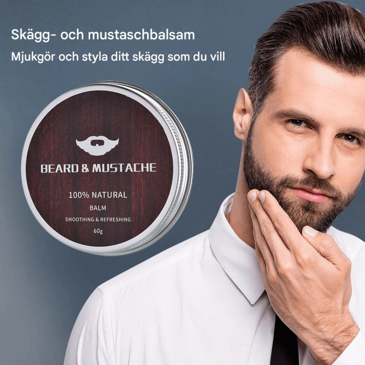 BeardPeak – Skäggvårdsset med Olja, Balm, Micro-Needle Roller & Kam för Ett Välvårdat Skägg
