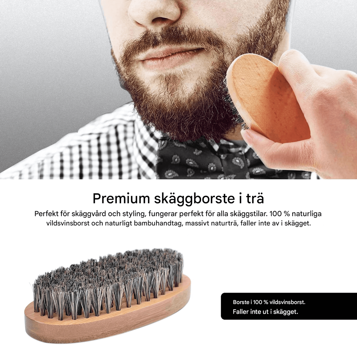 BeardMaster – 6-i-1 skjeggpleiesett for menn med olje, balsam, kam, børste og saks