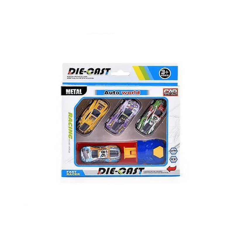 Barnens Mini Racingbilar Set – Robust Konstruktion och Återfjädring