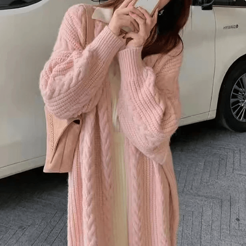 Cardigan ample en maille