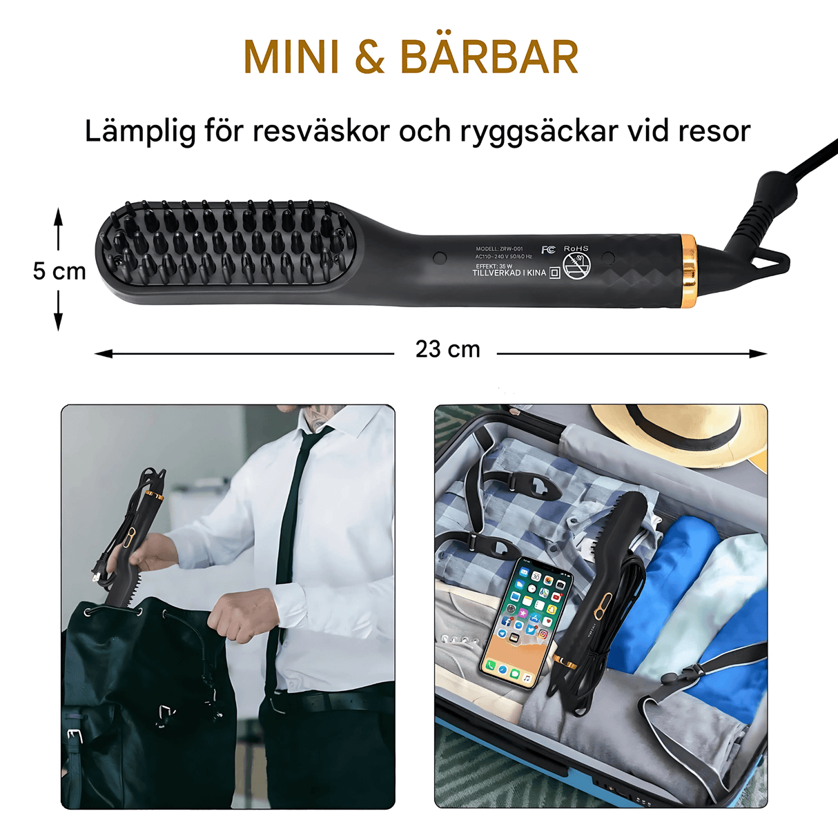 BeardPulse – Skäggstyler & Vårdkit med Olja, Balm, Kamm och E-Guide för Män