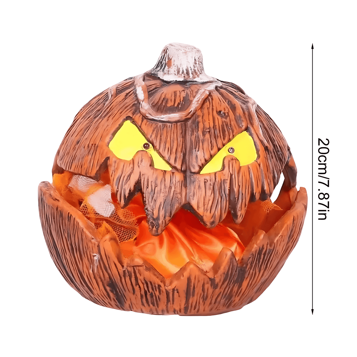 PumpkinFright – Animated Halloween Pumpa med LED-ögon & Ljudeffekter för Spökhus och Festdekoration