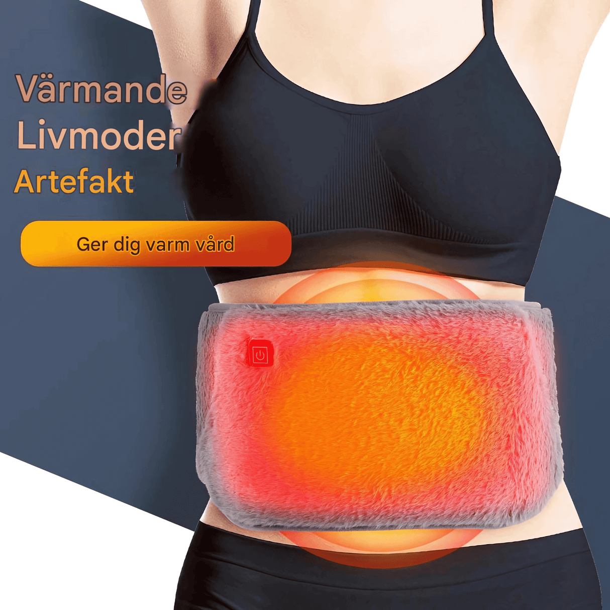 WarmEase – Elektriskt USB Värmebälte för Hand- och Midjevärme, Smärtlindring & Termisk Komfort