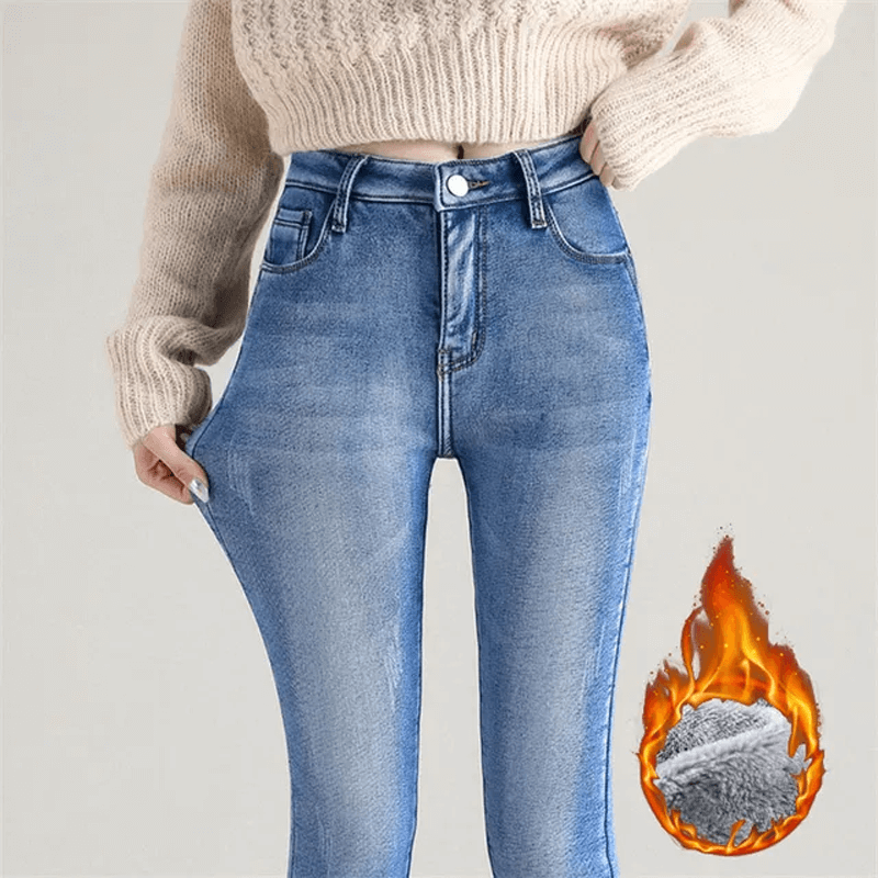 Jeans moulants et chauds
