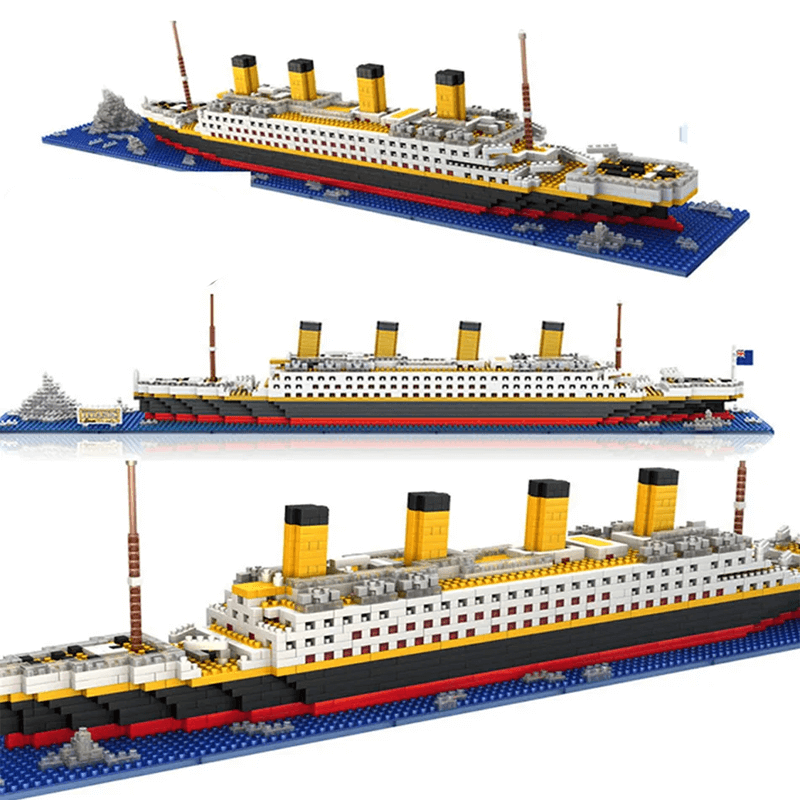 DIY Titanic 3D Byggklossar – 1860 Delar Skeppsmodell