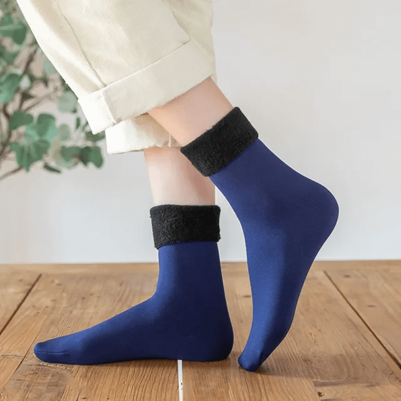 Chaussettes d'hiver douces en velours