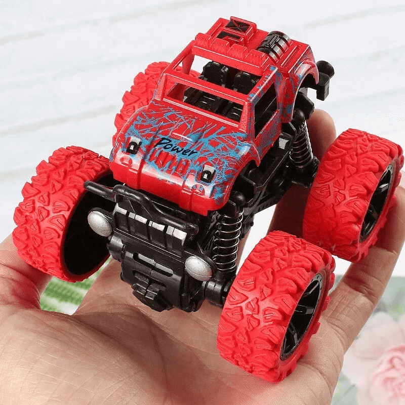 Stöttålig 360° Snurr Friktionstruck – Diecast Offroad Bil Leksak