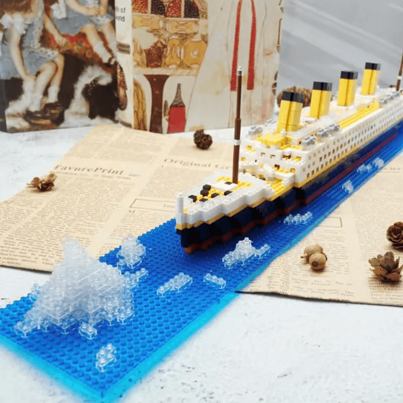 DIY Titanic 3D Byggklossar – 1860 Delar Skeppsmodell