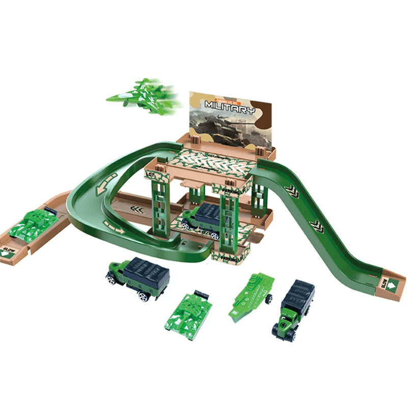 Bil Parkeringshus Leksaksset – Fri Montering med Flera Leksaksbilar och Olika Stilar