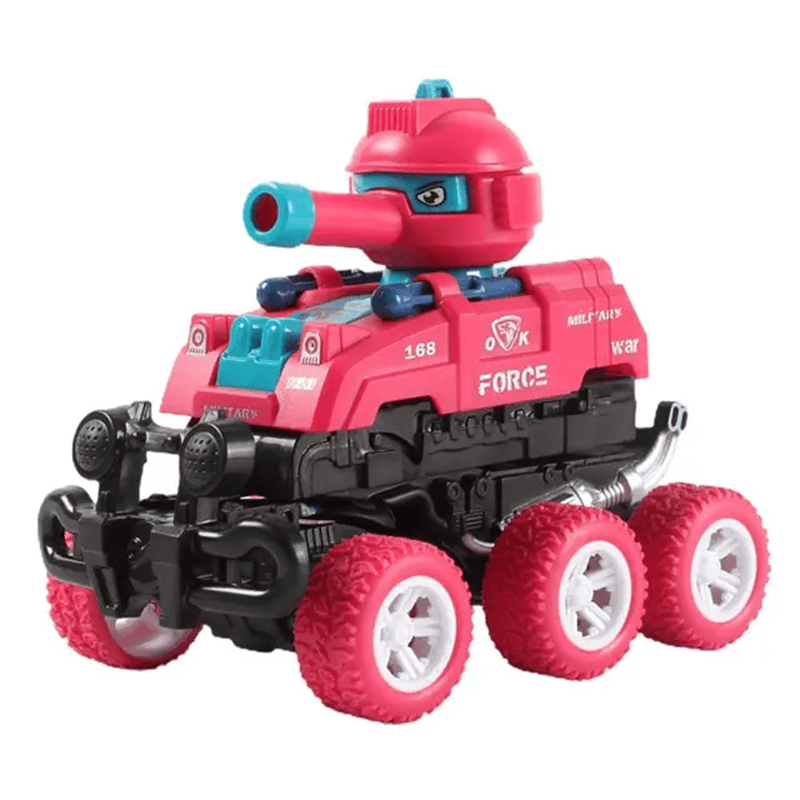 Mini-Tank Leksak – Sexhjulig, Glidande och Tyst Mini Tank för Barns Fantasilek