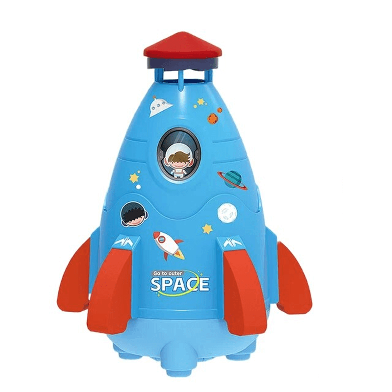 Vattenraket Sprinkler för Barn | Utomhus Lek & Sommarkul med Trycksatt Vattensprutande Raket