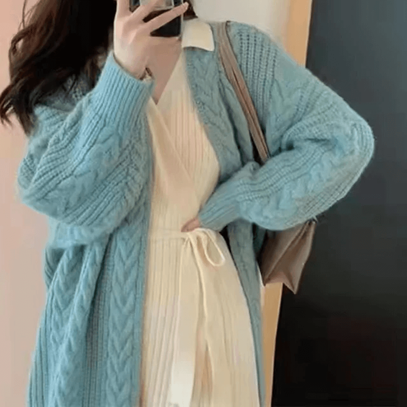 Cardigan ample en maille