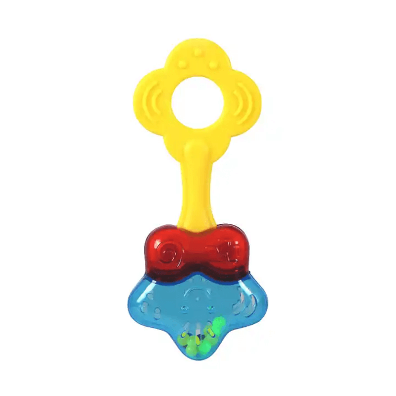 Tandvänlig Babyleksak – Silikon Rassel och Tugga-bit