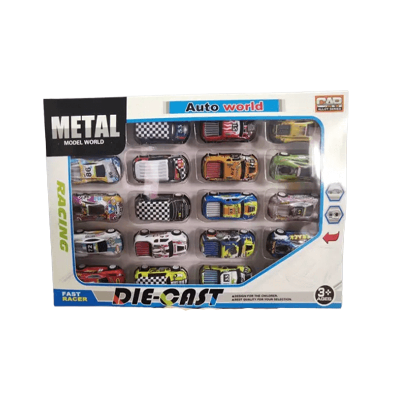 Barnens Mini Racingbilar Set – Robust Konstruktion och Återfjädring