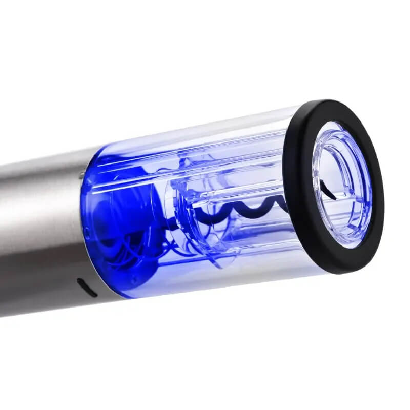 Elektrisk Vinöppnare Set 5-i-1 med Folieskärare, Vinhällare & Vakuumpropp – Automatisk Korkskruv & Displaybas | Perfekt Present för Vinälskare