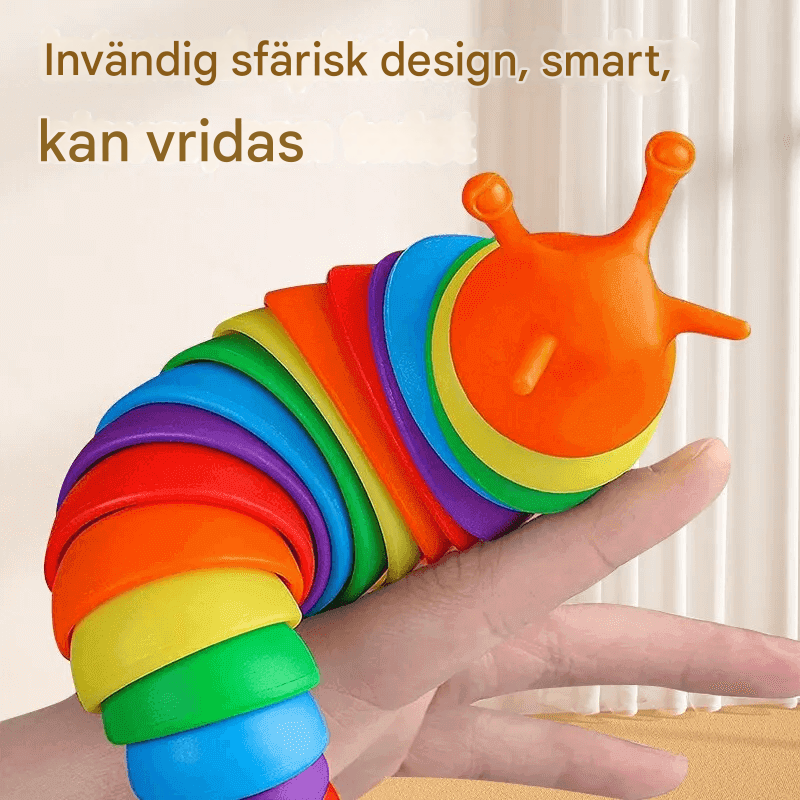 3D Färgglad Snigel Anti-Stress Leksak – Kreativ och Avslappnande Aktivitet