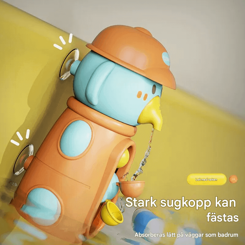 Badleksak Vattenhjul – Roterande Leksak för Småbarn, Batterifri