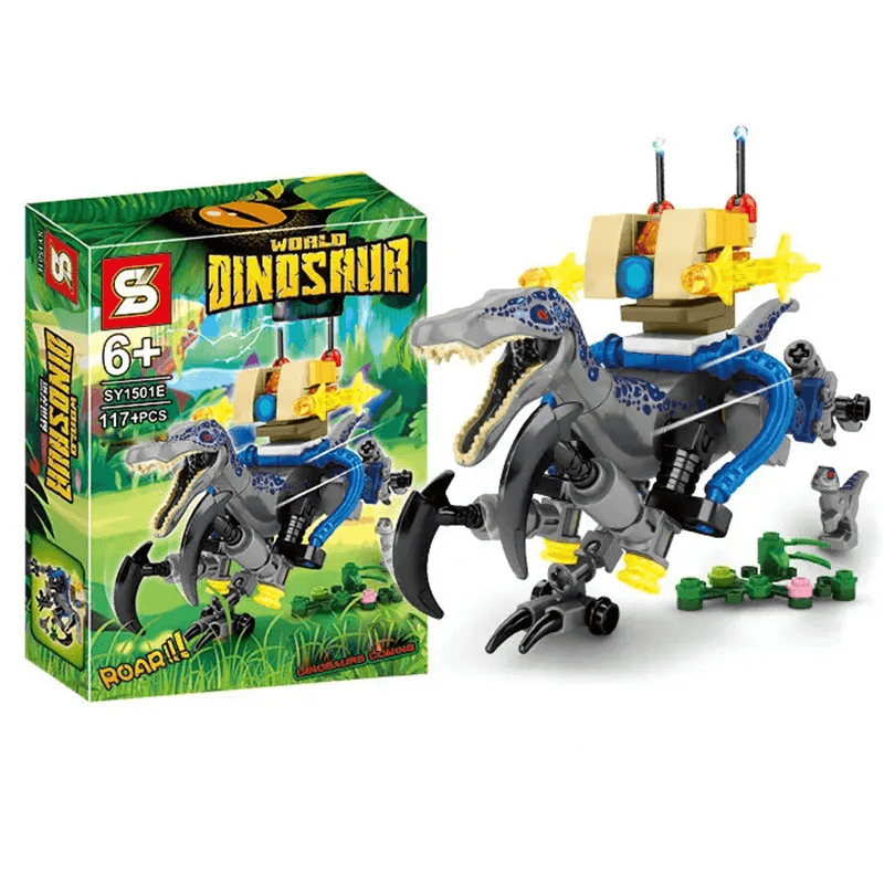 Dinosaurie Byggsats för Barn – Realistiska Dinosaurier | Pedagogisk Leksak i ABS-Plast för Kreativitet & Lärande