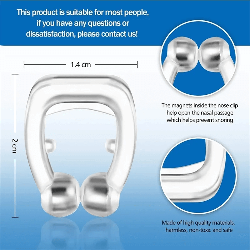 Pince-nez magnétique en silicone anti-ronflement