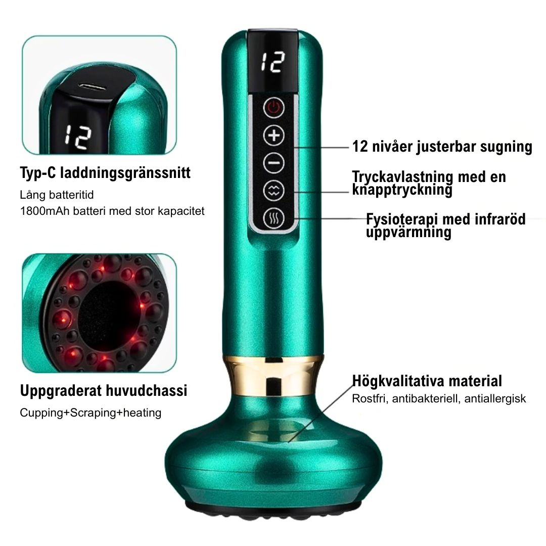 GlowCup – Cellulite Remover och Hudåtstramning med Rödljus och Koppningsterapi