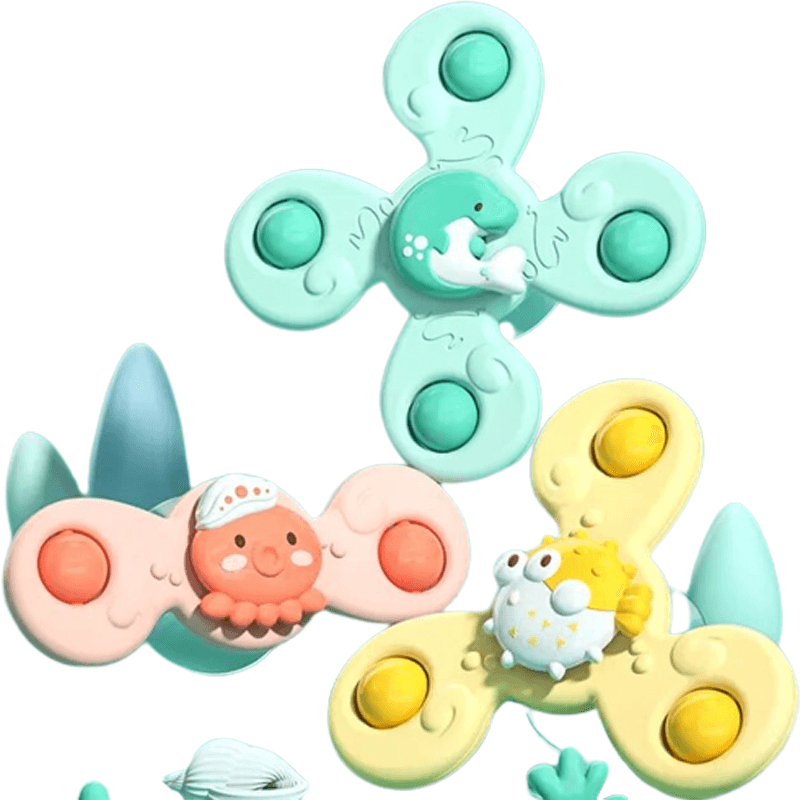 Baby Spinner Toys med Sugeffekt – Stimulerar Sensorisk och Kognitiv Utveckling