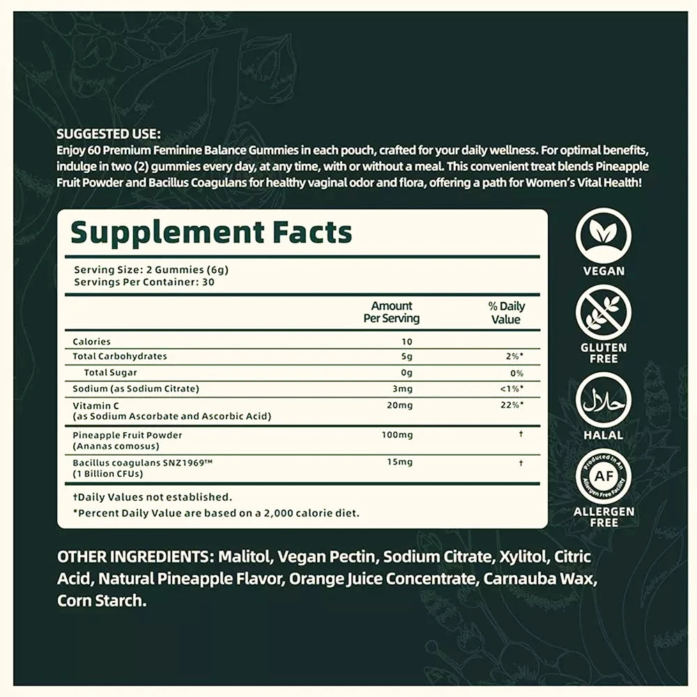 FemVera - Premium pH-Balansgummies för Inre Fräschhet och Välbefinnande