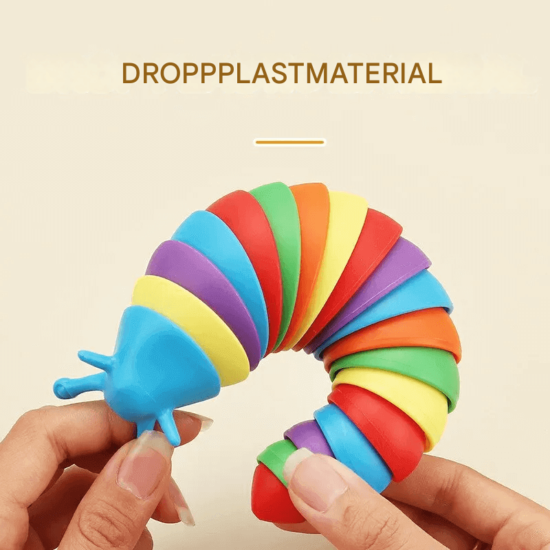 3D Färgglad Snigel Anti-Stress Leksak – Kreativ och Avslappnande Aktivitet