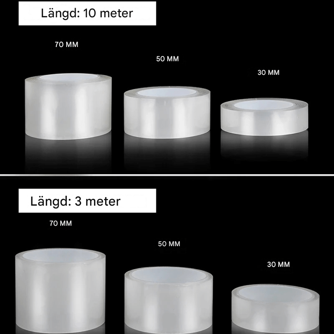 AutoSköld - Gjennomsiktig slitesterk tape for bildører og bagasjerom for å forhindre riper