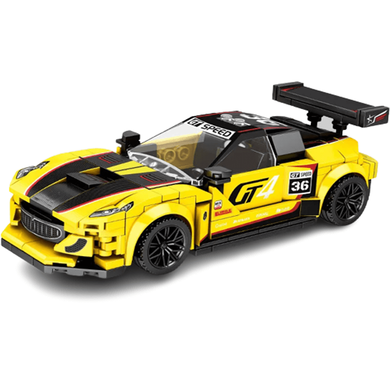 Sportbil Byggklossar för Barn – Realistiska Racingbilar DIY Set