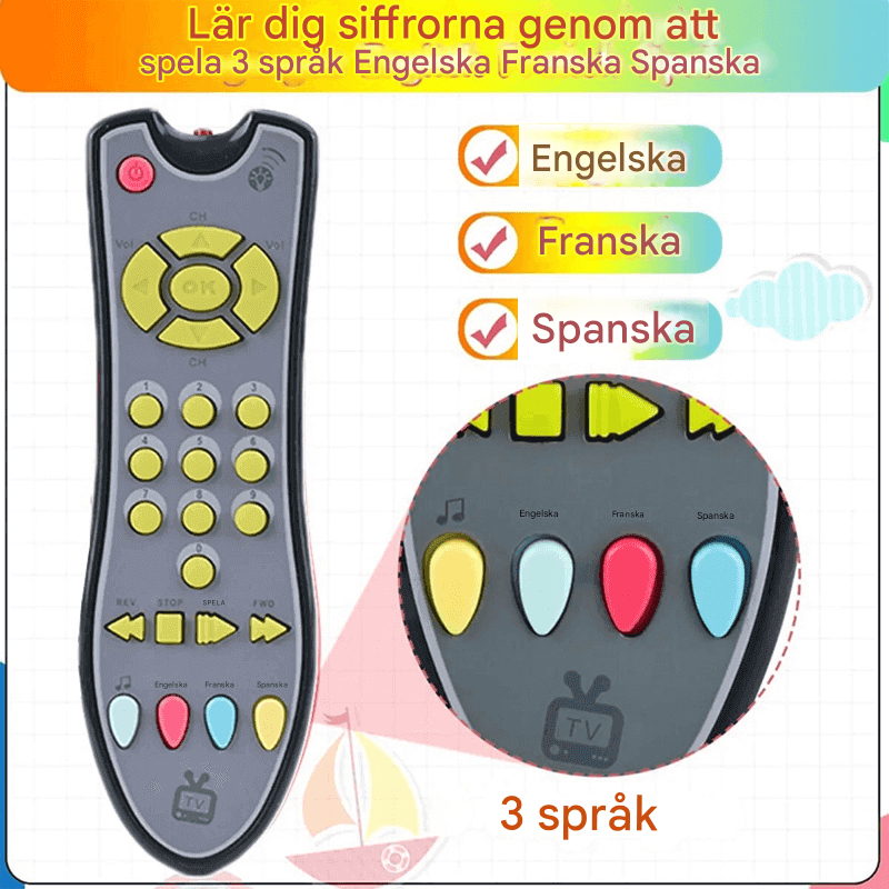 Baby Leksak TV-fjärrkontroll – Musikalisk & Pedagogisk För Spädbarn