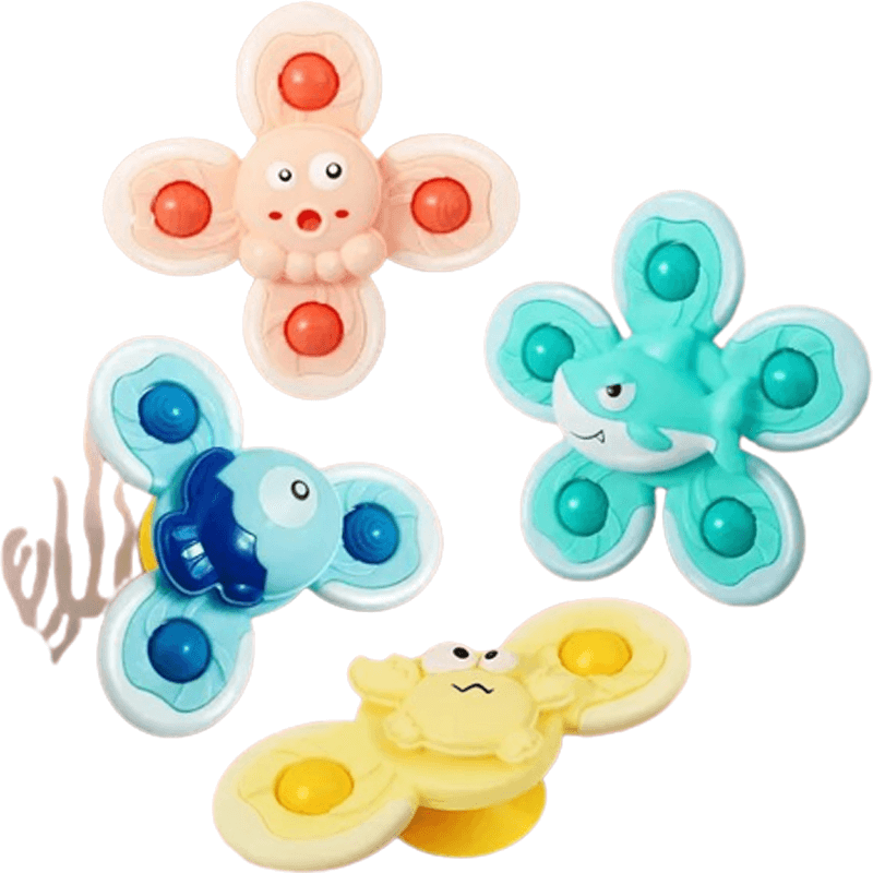 Baby Spinner Toys med Sugeffekt – Stimulerar Sensorisk och Kognitiv Utveckling