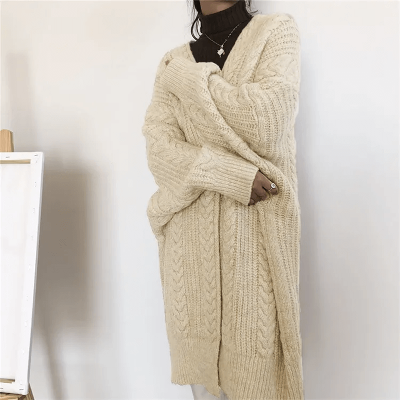 Cardigan ample en maille