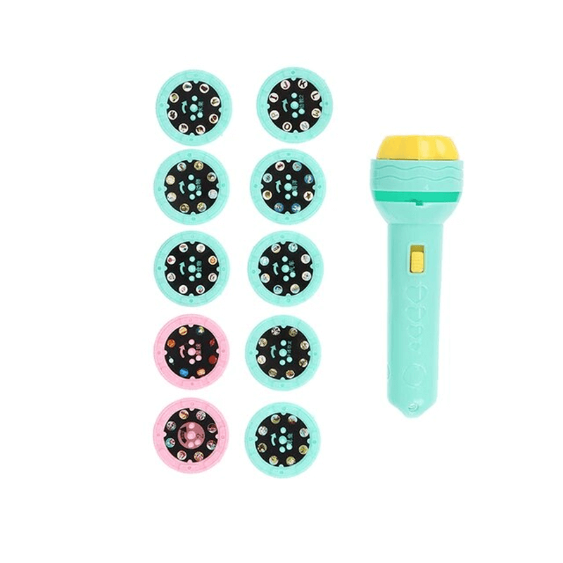 Pedagogisk Projektor Ficklampa – Magisk Leksak för Läggdags och Fantasi