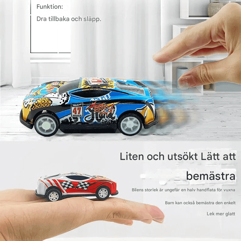 30st Legeringsracerbilar med Förvaringslåda – Racerleksaker för Barn