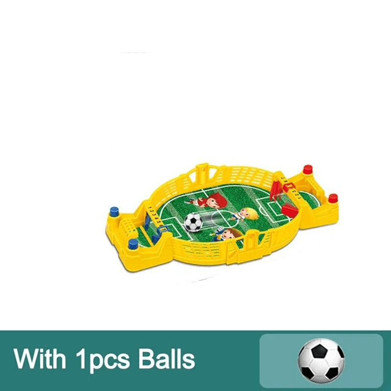 Bordsfotboll Spel för Barn & Vuxna – Mini Fotbollsspel i Trä & ABS | Interaktivt 2-i-1 Brädspel för 2–4 Spelare